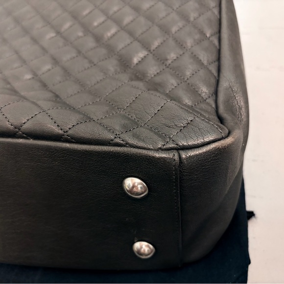 YSL Leather Bag Monogram College Flap Quilted w/ Chain - Picture 11 of 16